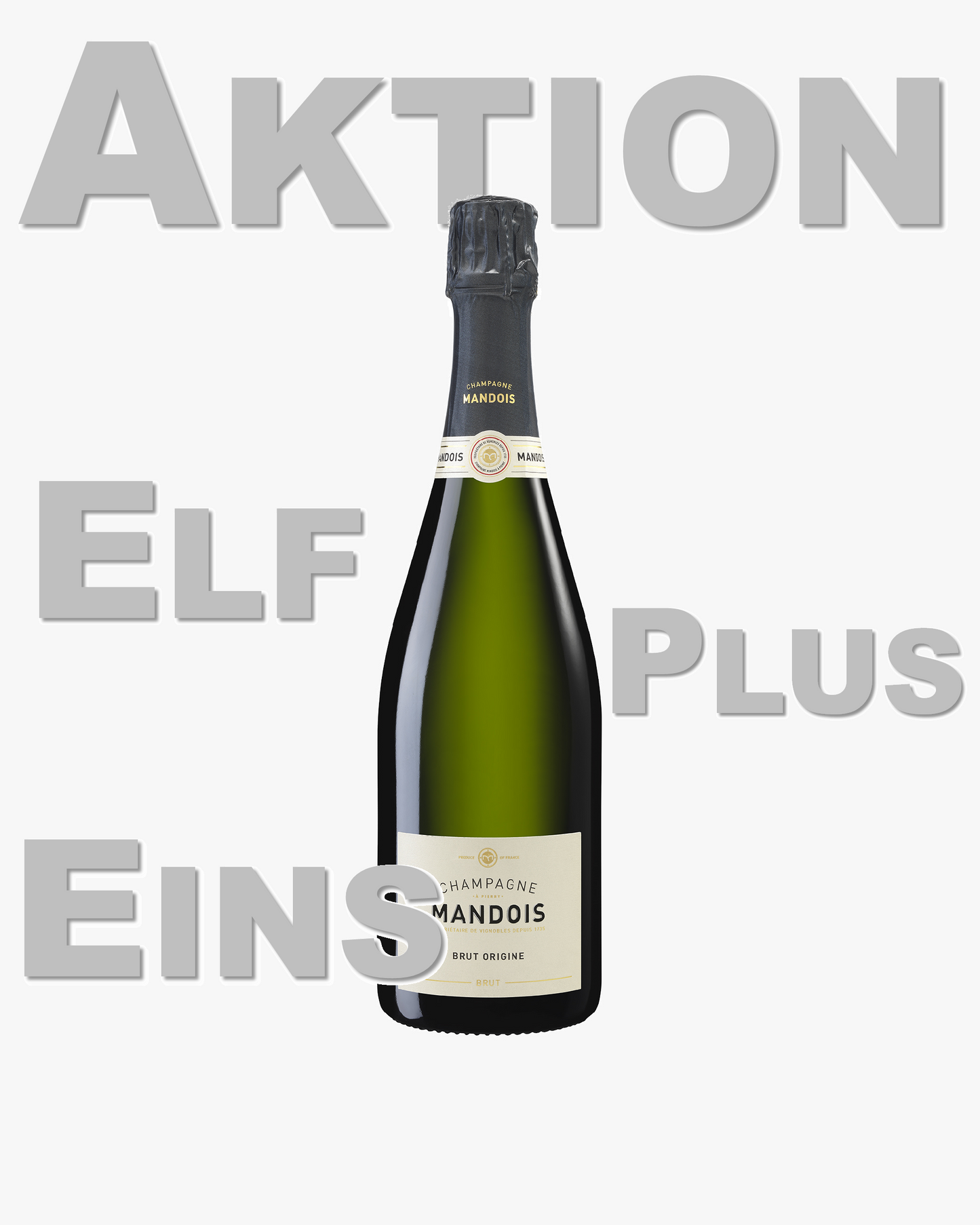 AKTION 11+1: 12x Champagne Mandois Brut Origine | HALBE