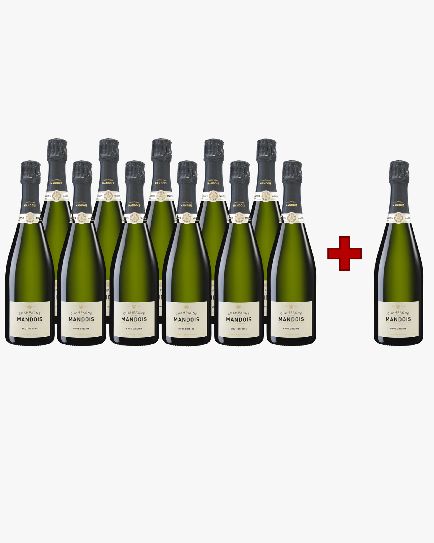 AKTION 11+1: 12x Champagne Mandois Brut Origine | HALBE