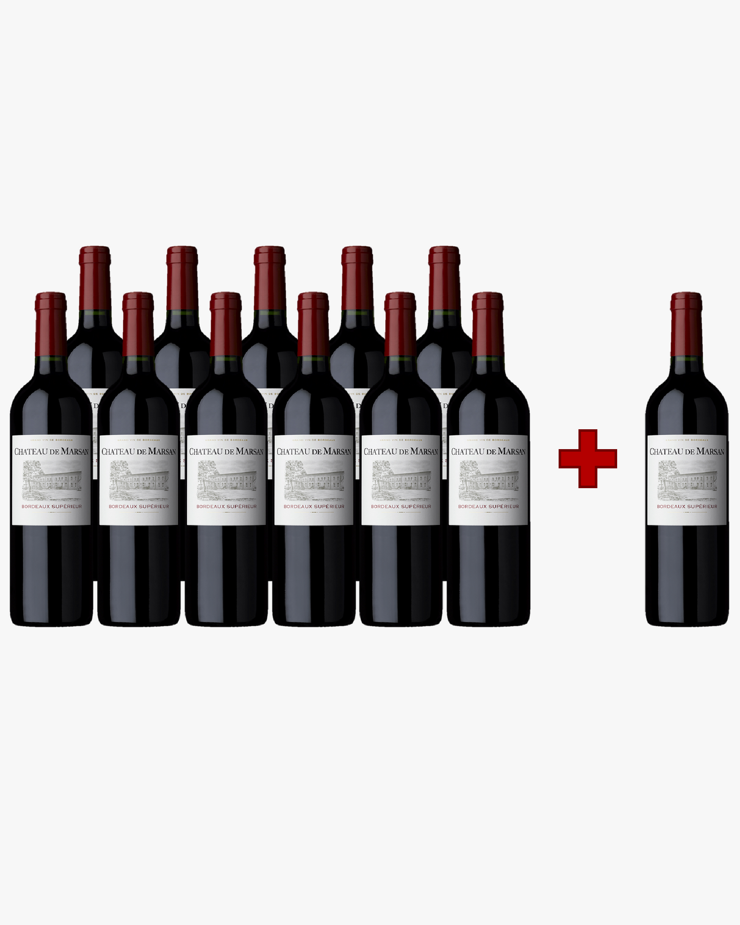 AKTION 11+1: 12x Château de Marsan Bordeaux Supérieur AOC 2022