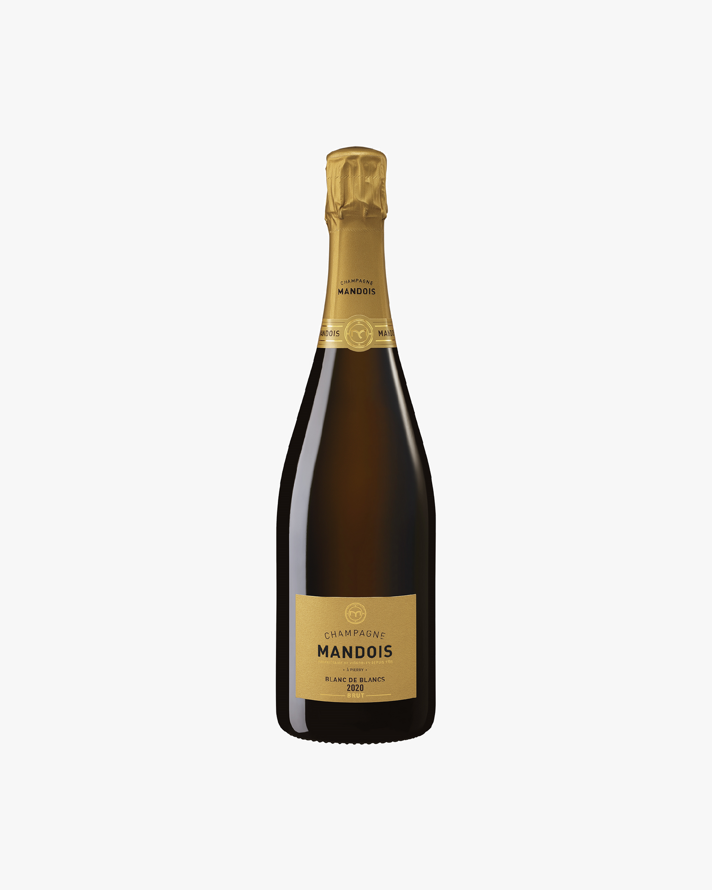 AKTION 11+1: 12x Champagne Mandois Blanc de Blancs Brut mit Jahrgang 2020