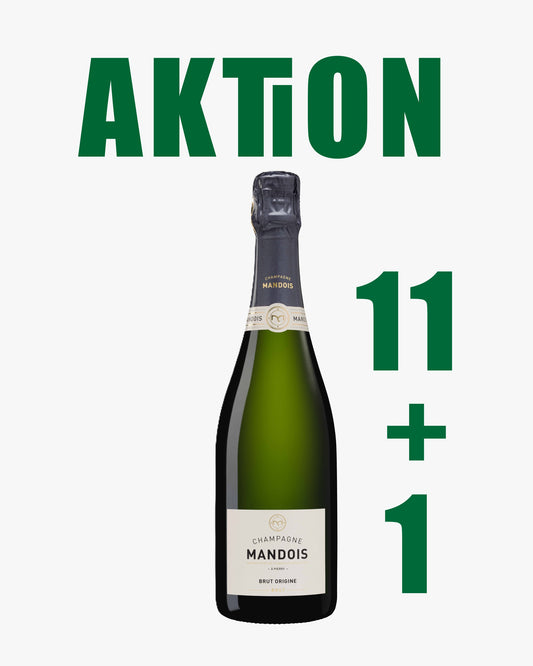 AKTION 11+1: 12x Champagne Mandois Brut Origine | HALBE
