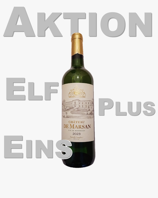 AKTION 11+1: 12x Château de Marsan Bordeaux Blanc Sec AOC 2023
