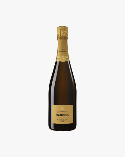 AKTION 11+1: 12x Champagne Mandois Blanc de Blancs Brut mit Jahrgang 2020
