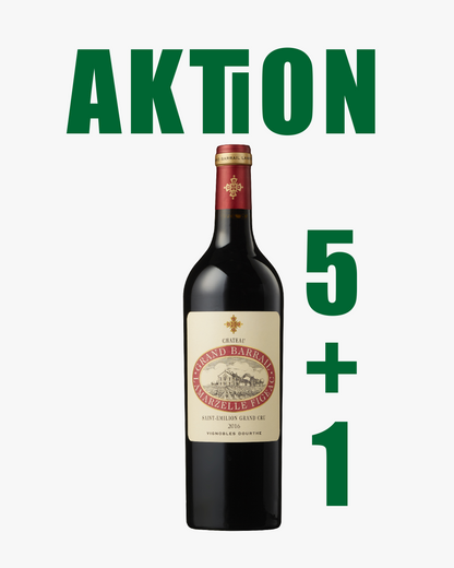 AKTION 5+1: 6x Château Grand Barrail Lamarzelle Figeac Grand Cru 2016